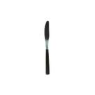 Kit 6 Facas Aço Inox Talher Cozinha Sem Ponta Cor Preta