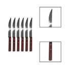 Kit 6 Facas Churrasco Linha Legna Aço Inox Madeira Kit 6 Facas Churrasco Linha Legna Aço Inox Madeira
