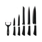 Kit 6 Facas Linha Chefe Em Aço Inox Clink cor Preto