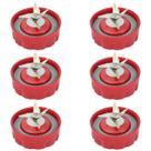 Kit 6 Facas Vermelha 6 Lâminas Liquidificador Ri2240 Ri2242 Ri2244 Philips Walita