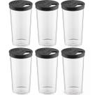 Kit 6 Farinheiros Porta Temperos Farofa UZ 500ml Condimentos com Tampa de Dupla Abertura Pretos Kit 6 Farinheiros Porta Temperos Farofa UZ 500ml Condimentos com Tampa de Dupla Abertura Pretos