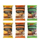 Kit 6 Farofa de Mandioca Temperada 250g 3 Sabores Delícia