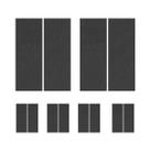Kit 6 Feltro Adesivo Retangular 127x51mm Preto Com 2 Unid Kit 6 Feltro Adesivo Retangular 127x51mm Preto Com 2 Unid