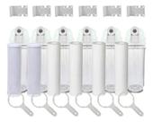Kit 6 Filtro Água Cavalete Pou Carbon Block Polipropileno Branco