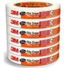 Kit 6 Fita Crepe 18MM X 50M 3M 101LA Kit 6 Fita Crepe 18MM X 50M 3M 101LA