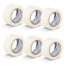 Kit 6 Fita Crepe Uso Geral Pintura 48mmX50m Bege Tectape