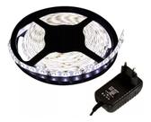 Kit 6 Fita Led 5050 Branco Frio 300 Leds 5m + Fonte Grátis