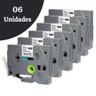 Kit 6 Fitas Compatíveis P/ Rotuladora Brother Tze-231 Tzc-231 Kit 6 Fitas Compatíveis P/ Rotuladora Brother Tze-231 Tzc-231