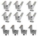 Kit 6 Fixador Grampo Intermediário Middle + 4 Fixador Final End Clamp Kit 6 Fixador Grampo Intermediário Middle + 4 Fixador Final End Clamp