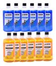 Kit 6 Fluidos + 6 Detergentes Limpeza Bico Injetores 1Litro