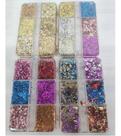 Kit 6 Folhas De Ouro Colorida Decoração Unhas Sortidas Fino