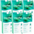 Kit 6 Folhas Prontas Corporais Depilação Cera Depilflax Aloe Vera 120UN