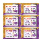 Kit 6 fondant de leite com nozes zero sem gluten 20g comoamo