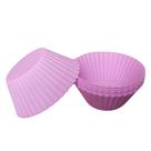 Kit 6 Formas de Cupcake Bolo Muffin Redondas Silicone Mini C22019