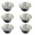 Kit 6 Forminhas 11 cm Mini Bolo Vulcao Pudim ( 11cm Boca / 8,0cm Fundo / 5,5cm Altura)