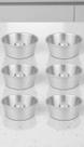 Kit 6 Forminhas Mini Pudim Bolo Vulcão Alumínio 300ml