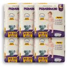 Kit 6 Fralda Descartável Pequerrucho Pants Toque Macio Hipoalergênico - Tamanho XG - 120 Unidades