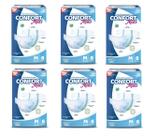 Kit 6 Fraldas Geriátricas Confort Maxi M Incontinência