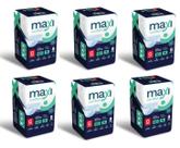 Kit 6 fraldas geriatricas pacote 08 tiras maxi confort - g