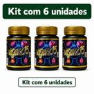 Kit 6 Frascos de Vegetal 15 com 90 Cápsulas Veganas Sem Sabor