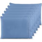 Kit 6 Fronhas ( 3 Pares ) Percal 200 Fios 100% Algodão Ponto Palito