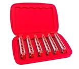 Kit 6 Gaitas Diatônicas Hering Free Blues