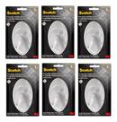 Kit 6 Gancho Adesivo Grande 3M Scotch Fixação Permanente Suporta até 3 kg Kit 6 Gancho Adesivo Grande 3M Scotch Fixação Permanente Suporta até 3 kg