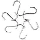 Kit 6 Ganchos Multiuso Para Barra Toalha Utensílios Cromado Kit 6 Ganchos Multiuso Para Barra Toalha Utensílios Cromado