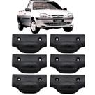 Kit 6 ganchos suporte bagagem caçamba ford courier 96 a 13
