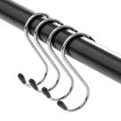 Kit 6 Ganchos Tipo S Aço Inox Suporte Utensílios Multiuso Kit 6 Ganchos Tipo S Aço Inox Suporte Utensílios Multiuso