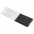Kit 6 Garfo Espeto Inox Para Fondue 23cm Chocolate Frutas