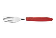 Kit 6 Garfo Mesa Tramontina Ipanema Inox Vermelho