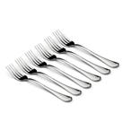Kit 6 Garfos Aço Inox Talher Mesa Cozinha Buffet Restaurante Kit 6 Garfos Aço Inox Talher Mesa Cozinha Buffet Restaurante
