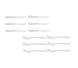 Kit 6 Garfos E 6 Facas De Mesa Aço Inox Restaurante Buffet