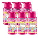Kit 6 Garrafa Infantil 500ml Água Plástico Squeeze Escola -