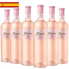 Kit 6 Garrafas Vinho Rosé Freixenet Sem Álcool 750ml