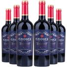 Kit 6 Garrafas Vinho Tinto Codici Negroamaro Puglia 750ml Kit 6 Garrafas Vinho Tinto Codici Negroamaro Puglia 750ml