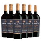 Kit 6 Garrafas Vinho Tinto Menage a Trois Bourbon Barrels Cabernet Sauvignon 750ml
