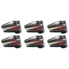 Kit 6 Garras Para Bumbo Metal Cromado com Base Borracha 12.2