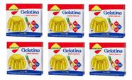 Kit 6 Gelatina Zero Açúcar Sabor Abacaxi 10g Lowçucar