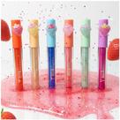 Kit 6 Gloss Mimos Make Lip Gloss de Morango Brilho Labial c/ Anél Ajustável de Morango Bello Charme