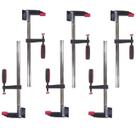 Kit 6 Grampos P/ Carpinteiro Tipo Sargento 80x400mm ON36 Onetools Kit 6 Grampos P/ Carpinteiro Tipo Sargento 80x400mm ON36 Onetools