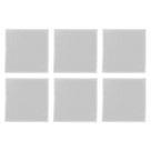 Kit 6 Guardanapo Renda Branco Poli-Bambu 45X45Cm Rafimex