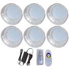 Kit 6 Hiper Led 6W RGB Policarbonato Piscina De Alvenaria Kit 6 Hiper Led 6W RGB Policarbonato Piscina De Alvenaria
