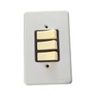 Kit 6 interruptor paralelo 3 teclas 10a/250 v-c/placa iriel