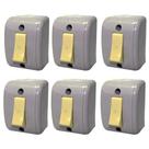 Kit 6 Interruptor Silentoque Sobrepor Simples 10a 1500 Pial Kit 6 Interruptor Silentoque Sobrepor Simples 10a 1500 Pial