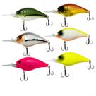 Kit 6 Isca Artificial Crank Fundo Matadeira Blackbass Traira