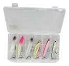 Kit 6 Iscas Artificiais Superfície Tucunaré Profissional + Estojo Brinde