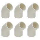 Kit 6 Joelho 45º Cpvc 22mm Água Quente Conector Resistente