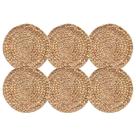 Kit 6 Jogo Americano Fibra Natural Jacinto 38Cm Rafimex Kit 6 Jogo Americano Fibra Natural Jacinto 38Cm Rafimex